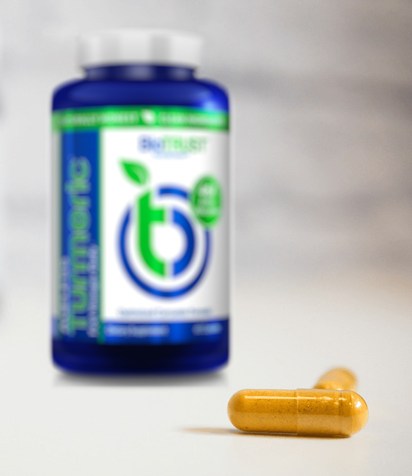 Ageless Turmeric bottle and capsules