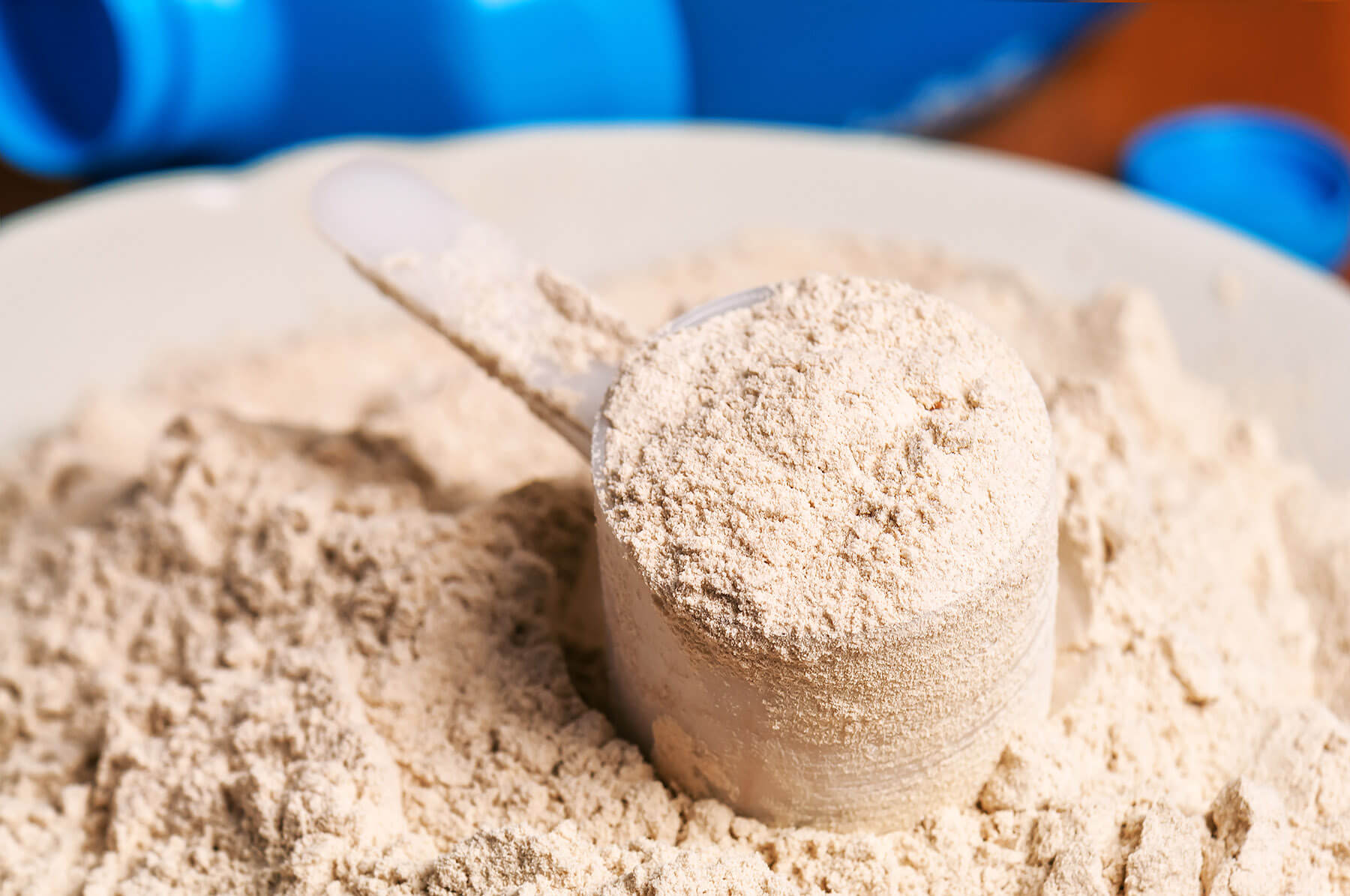 scoop of protein powder